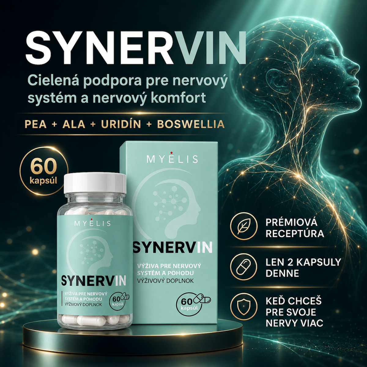SYNERVIN – prémiová podpora nervového systému