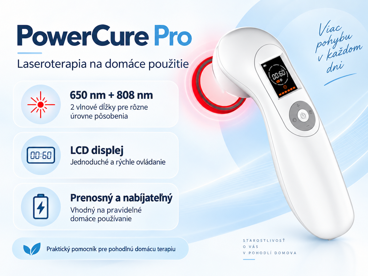 PowerCure Pro - laseroterapia na domáce použitie
