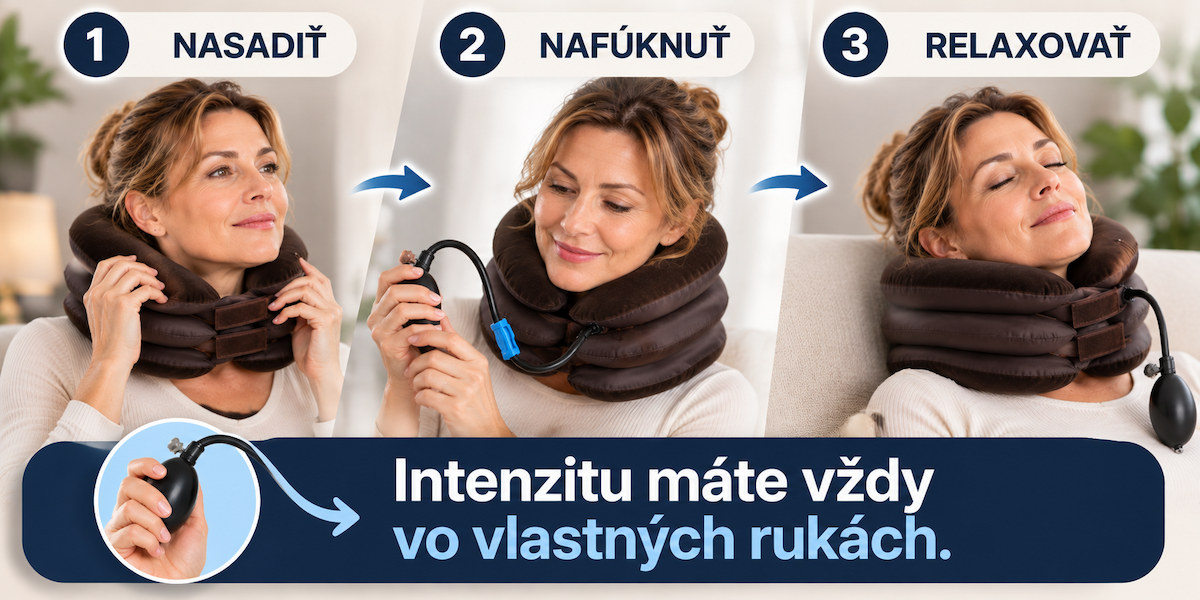 Ako používať nafukovací vankúš na krk – nasadiť, nafúknuť, relaxovať